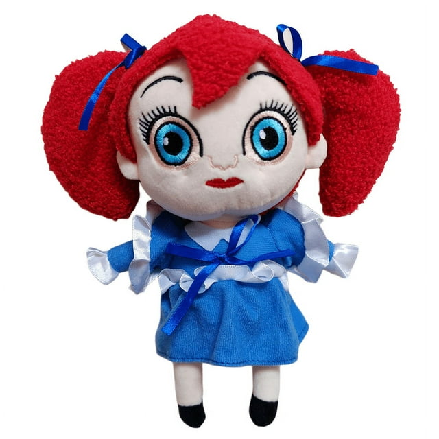 Jouet en Peluche Poppy Playtime, Poupée Monstre Saucisse Poppy, Poupée Monstre aux Longs Cheveux Bleus