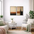 thumbnail image 5 of Framed Canvas Print Abstract Wall Art Set of 2 Neutral Decorative for Living Room Bedroom - 24"x36"x2 WHITE, 5 of 8