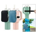 thumbnail image 2 of Water Tumbler Pouch Carrier Holder Bag, Storage Sleeve Handheld, Gym Accessories for Men Women,Running Water Bottle Bag with Adjustable Strap Black, 2 of 12