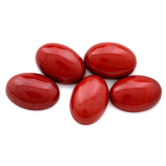 TWO 17x12 17mm x 12mm Oval Red Jasper Cab Cabochon Gem Stone Gemstone RJC16