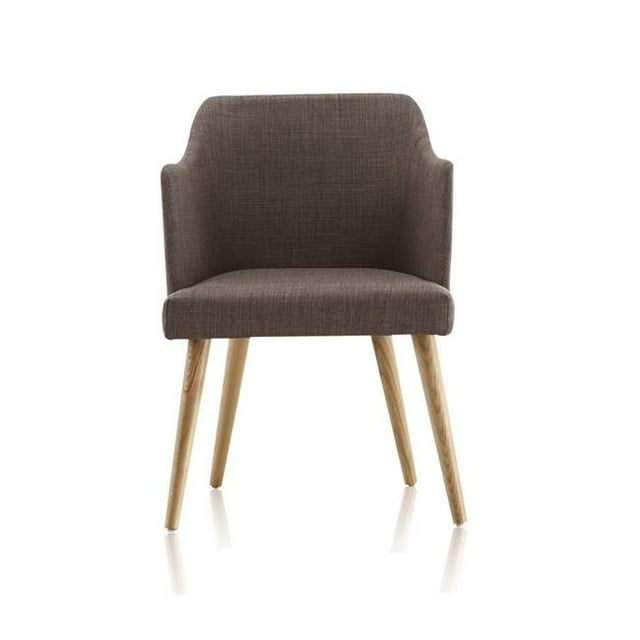 Manhattan Comfort DC011-PE Kee Woven Linen Dining Chair, Pebble