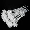 thumbnail image 2 of 250Pcs Electrical Cable Ties Cable Management with Label White Plastic Cable Ties Label Cable Ties Cable for School Garden Office Wall Car, 2 of 3