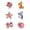 Combination, variant on AOOOWER 2/6Pieces Resin Sea Creature Figurines Flatback Resin Sea Animal Miniature for Scrapbooking Phone Case Craft Decoration