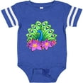thumbnail image 3 of Inktastic Peacock and Flowers Boys or Girls Baby Bodysuit, 3 of 5