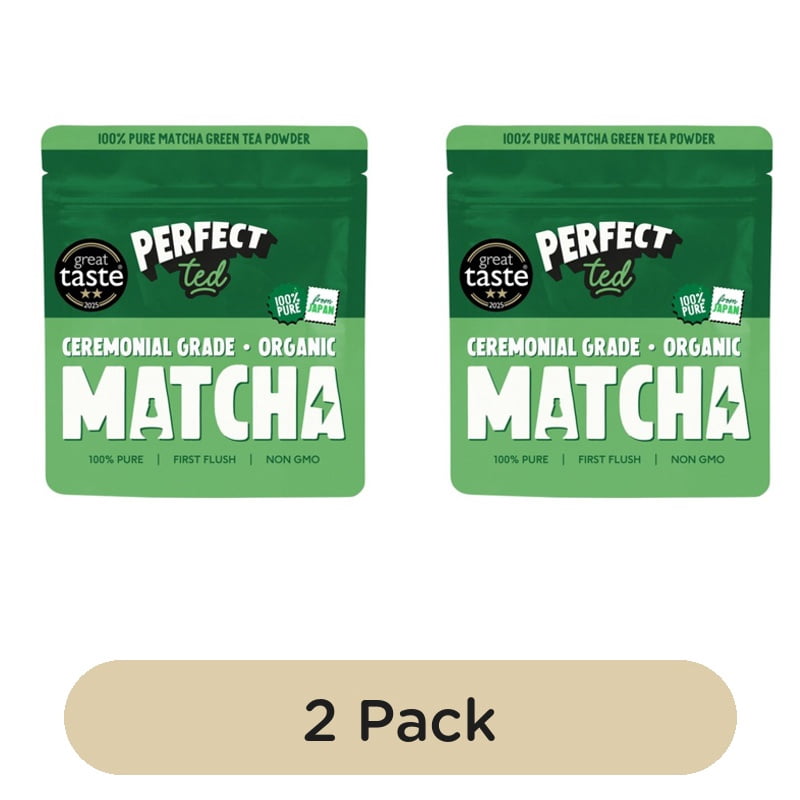 Perfect Ted Organic Matcha Powder 30g, British Import (Pack of 2)