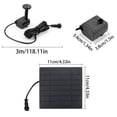 thumbnail image 2 of Solar Light – Solar Powered Water Feature With LED For Garden Pond And Patio, 2 of 5
