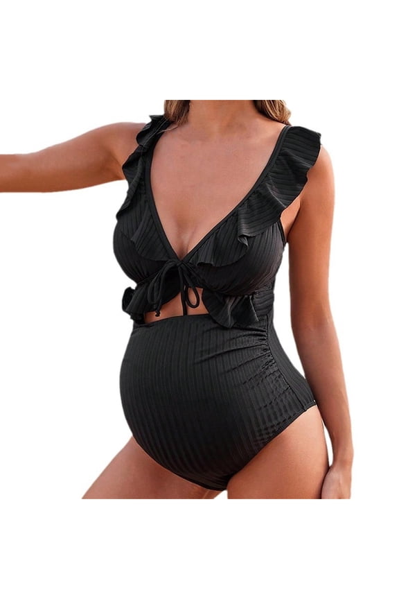 Maternity Clothes For Women, Women's Maternity Bathing Suits for Women Pregnancy Swimwear, Women's Sleeveless Swimsuit With Straps To Cover The Belly And Support The Abdomen Swimsuit L