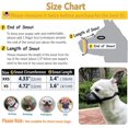 thumbnail image 4 of GFDYREE MOIILAVIN Dog Muzzle 2PCs,Soft Air Mesh Muzzle Breathable for Barking Grooming Biting Chewing for Small Medium Breeds, Barkless Mesh Muzzle Stop Puppy Eating Poop&Rocks XXS XS S (Bla, 4 of 6