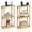 Natural, variant on Hanyu Narrow Bamboo 3-Tier Side Table with USB & Outlet, Natural