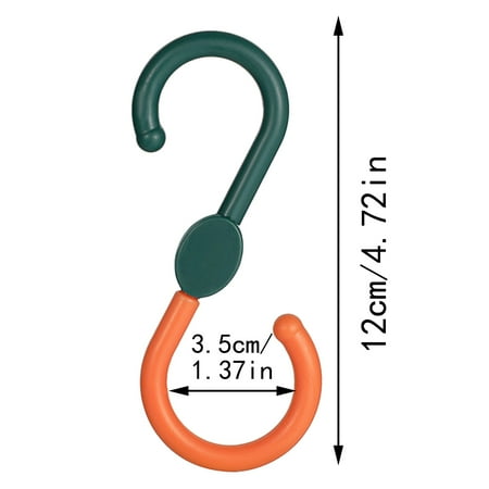 

Multifunctional Hangers Creative Rack Rotating S Hook 3 Hooks Storage Hangers