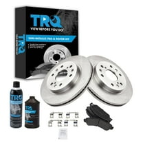 TRQ Front Metallic Brake Pad & Rotor Kit w/Chemicals for GM Truck SUV BKA15636 Fits select: 2005-2007 CHEVROLET SILVERADO, 2007 CHEVROLET TAHOE