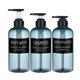 thumbnail image 1 of Bearachild 3Pc Foaming Soap Dispenser Lotion Shampoo Pump Bottle - Juegos de accesorios de baño Etiqueta negra azul 500 ml, 1 of 1