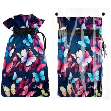 

Josid Butterfly Pattern Reusable Outdoor Faucet Insulation Covers Waterproof and Freeze-Resistant Spigot Protector Bags 2 Pack 11 x 6.9