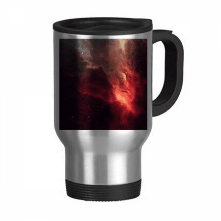 

Shining Red Nebula Universe Illustration Pattern Travel Mug Flip Lid Stainless Steel Cup Car Tumbler Thermos