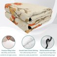 thumbnail image 4 of Full Quilt Set 78''x90'', Vintage Botanical Lightweight Bedspread Coverlet Set with 2 Pillow Shams, Red Spring Floral Botanical Farmhouse Breathable All Season Quilt Bedding for Bedroom/Guest Room, 4 of 9