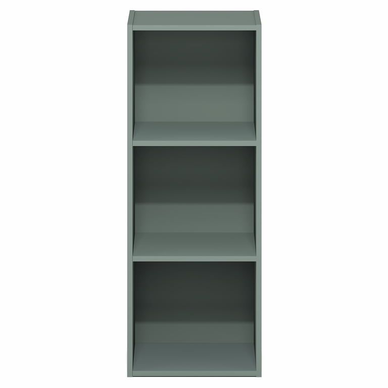Furinno LUDER 3-Cube Bookshelf, Sage Green photo 6