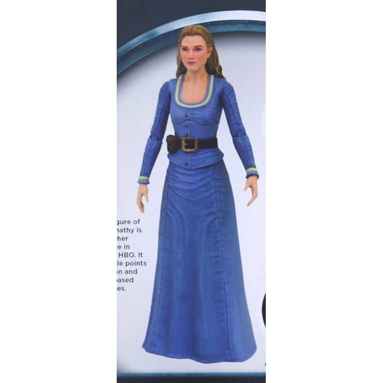 dolores abernathy blue dress Westworld 2022 Dolores Abernathy Cosplay Costume Blue Vintage Dress Outfits  Halloween Carnival Suit main image 0