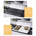 thumbnail image 2 of Large Induction Cooktop Protector Mat White Golden Marble Stove Top Covers for Electric Stove, Modern Abstract Art Elegant Decorative Stove Burner Cover Mats, Glass Top Stove Cover, 2 of 7