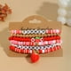 thumbnail image 4 of Bohemio Pulsera Mujeres Cute Strawberry Beaded Pulsera Letra Beaded Stretch Pulsera Verano Playa Accesorios, 4 of 7