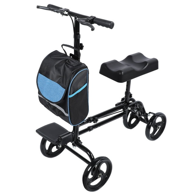 Knee Crutch Walker, Broken Foot Leg Scooter Adjustable Height for Foot Surgery