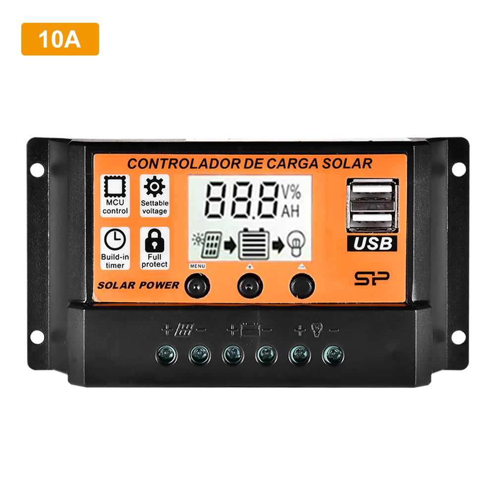 Details about   10/20A Solar Panel Battery Charge Controller 12V/24V LCD Regulator Auto Dual USB 