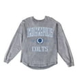 thumbnail image 6 of Women's Gameday Couture Gray Indianapolis Colts Oversized Final Score Snow Wash Long Sleeve T-Shirt, 6 of 6