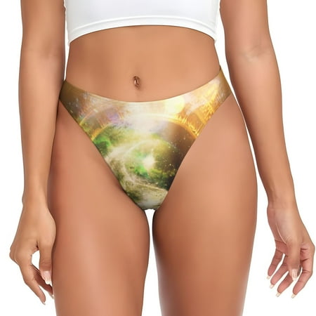 Rateoe Yin Yang 1 Pattern Seamless Women Underwear Thongs No Show Ladies Thong No Line Breathable Comfortable Panties Undies for Women-3X-Large