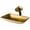 Oil Rubbed Bronze, variant on KRAUS Rectangular Gold Glass Bathroom Vessel Sink and Waterfall Faucet Combo Set with Matching Disk and Pop-Up Drain, Chrome Finish