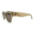 thumbnail image 6 of Womens Classic Understated Thick Horn Rim Designer Fashion Sunglasses Grey - Brown, 6 of 7