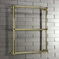 thumbnail image 3 of Kingston Brass DTC322419PB 24 in. Maximilien Wall Mount Towel Rack, Polished Brass, 3 of 5