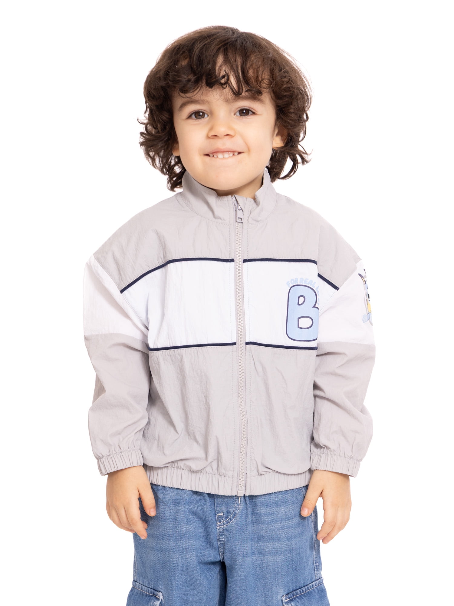 Bluey Toddler Full Zip Jacket with Long Sleeves, Sizes 12M-5T