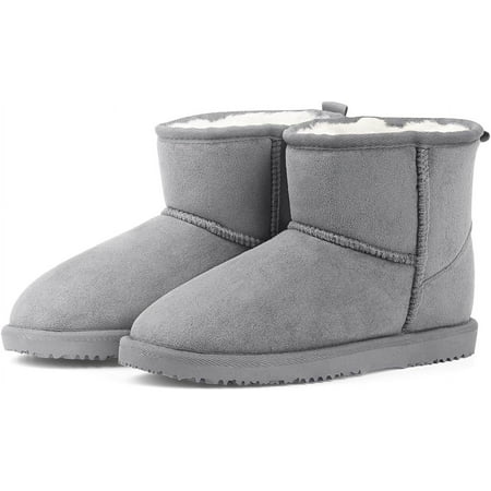 

XWQWJH Women s Cotton Warm Fur Snow Winter Lace Up Flat Cute Plus Size Comfortable Ankle Platform Boots