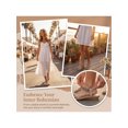 thumbnail image 3 of BLISSFUL STEP Women's Shoes Open Toe Rhinestone Butterfly Knot T--Strap Ankle Elastic Flat Sandals Khaki 9.5, 3 of 6