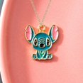 thumbnail image 4 of Cartoon Mignon Figure Collier - 3D Pendentif Cousu avec 18" Chaîne Bleue, 4 of 5