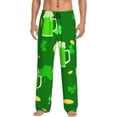 thumbnail image 2 of Picia St Patrick's Day2 Mens Soft Woven Cotton Elastic Waistband Sleep Pajama Pant Lounge Sleep Pant With Pockets And Drawstring-XX-Large, 2 of 9