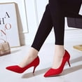thumbnail image 6 of High Heels Pumps Closed Toe Heels Women's Pumps Stiletto Pointed Toe Dress Shoes Wedding Prom Bridal Work Office Bride Guest Trendy Dressy Fashion Pump Shoes, 6 of 8