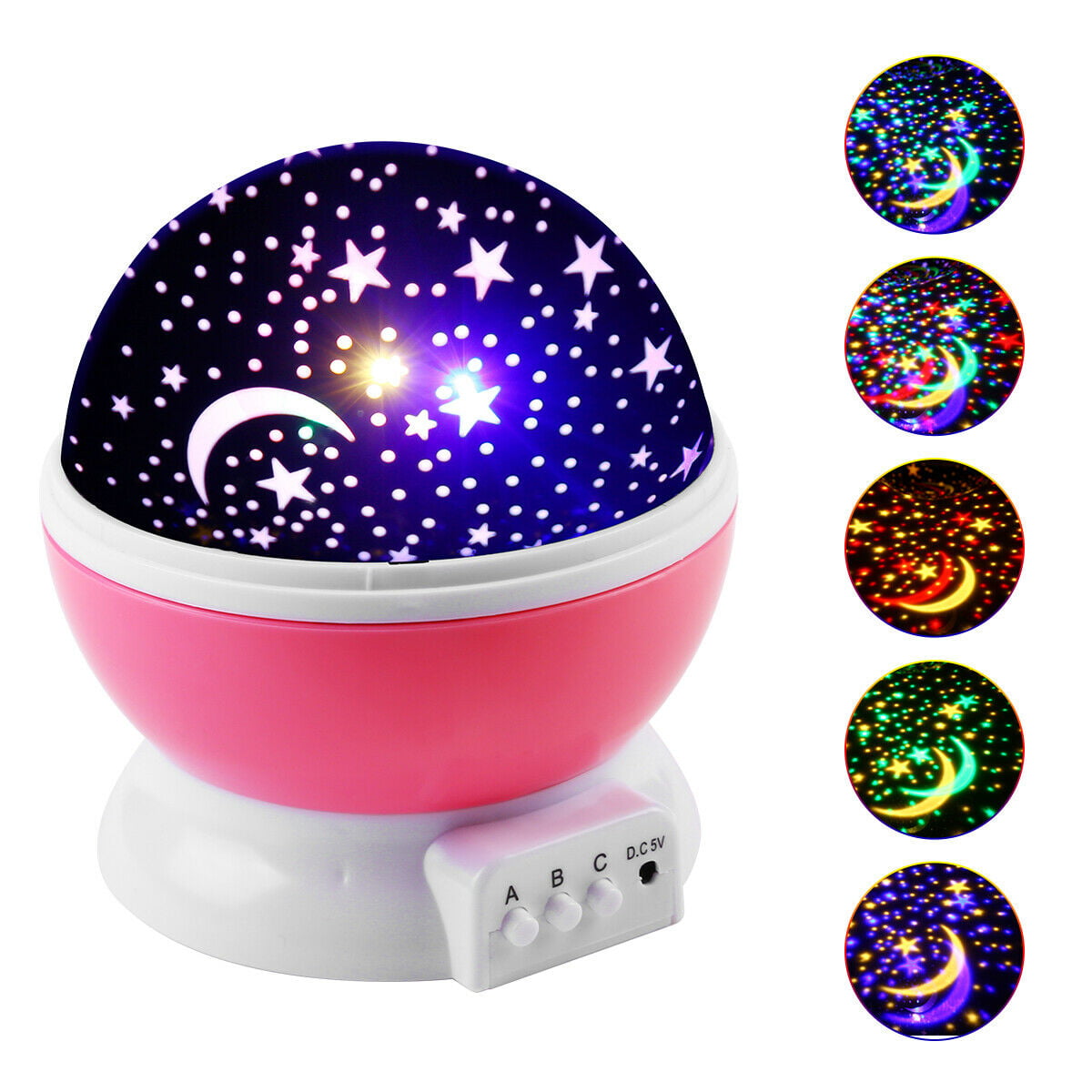 LED USB Star Light Sleep Romantic Starry Night Sky Projector Cosmos Lamp 360° 