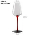 thumbnail image 4 of 12 copas , copas de cristalería, copas de degustación pa , Borgoña, perfecl copa de vino, 4 of 8
