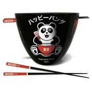 The Original Ramen Company Happy Panda Ramen Bowl And Chopsticks Set