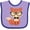 Lavender and Purple, variant on Inktastic Cute Hipster Fox Boys or Girls Baby Bib