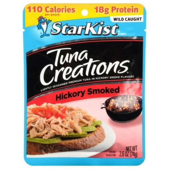 2 Pack - Starkist Tuna Creations Tuna Chunk Light Hickory Smoked 2.6 oz Package May Vary