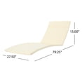 thumbnail image 4 of Soleil Outdoor Water Resistant Chaise Lounge Cushion, 4 of 11