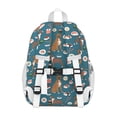 thumbnail image 3 of Boxer Dog Pitbull Terriers Dog and Sushi Backpack for School,Cute School Bag,Schoolbag with Adjustable Shoulder Straps & Padded Back,15"x11.42"x5.5", 3 of 6