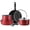 Red and Black, variant on 19Pcs Pots and Pans Set Non Stick, Cookware Set Detachable Handle, Nonstick Induction Kitchen Sets Non Stick with Removable Handle, RV Cook Ware, Oven Safe, Black