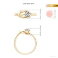 thumbnail image 5 of ANGARA Natural 0.47 Ct. Diamond Solitaire Ring in 14K Yellow Gold for Women (Ring Size: 4), 5 of 10
