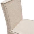 thumbnail image 3 of Nova Lifestyle Sonoma 2-Pack Dining Chairs with Wood Legs and Sand Linen Removable Slipcover, 3 of 11