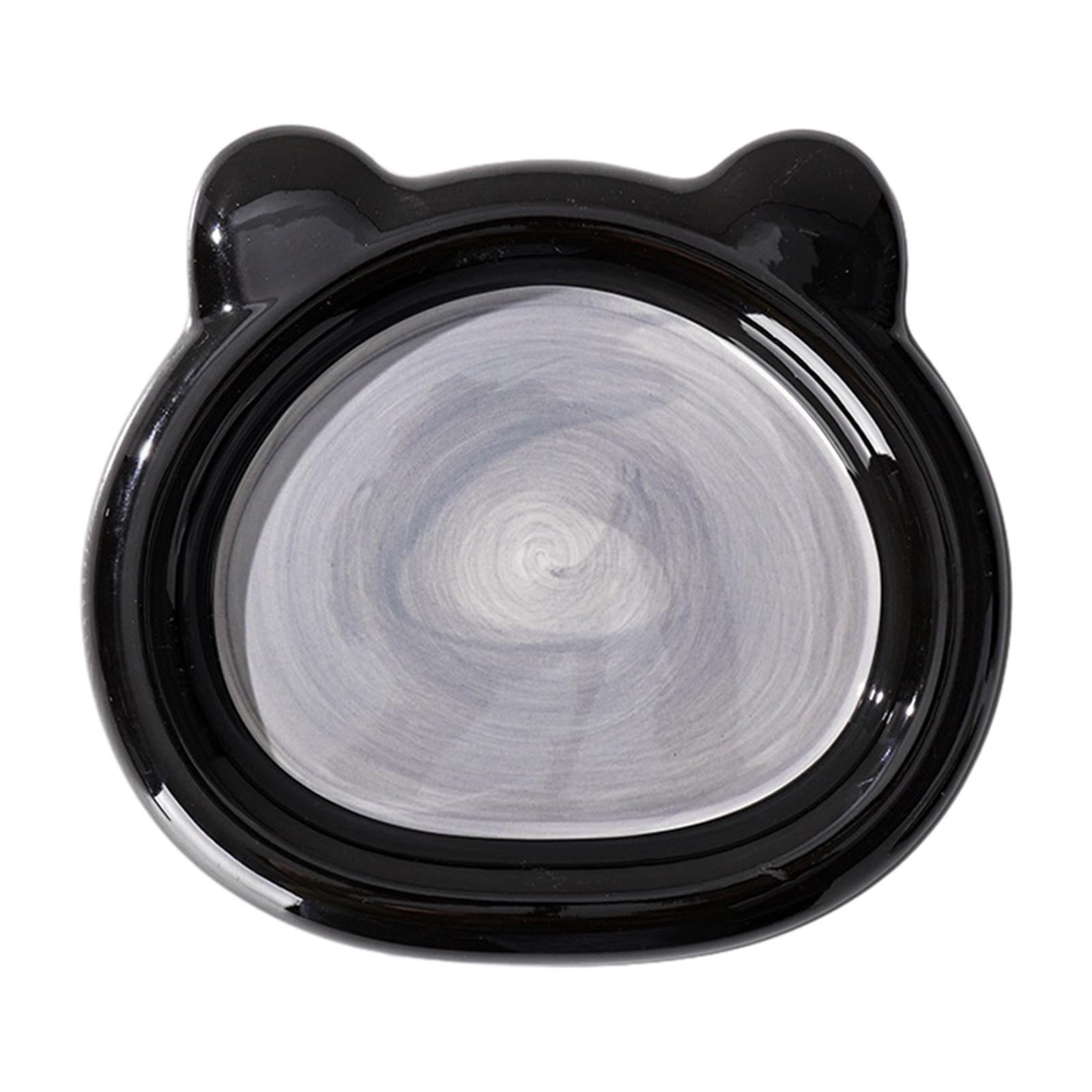 Fzaqwen Ceramic Cat Bowl Cat Bowl Non Slip Friendly Stable Portable Dog Feeding Dish for Bear Large
