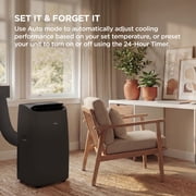 TCL 8,000 BTU Smart Portable Air Conditioner (Black) - 3-in-1 Cooling, Fan & Dehumidifier, Auto Swing, Matter-Enabled, Quiet Operation, Sleep & Auto Modes, Compact Window Fit 20”-59” - W8P95-B5