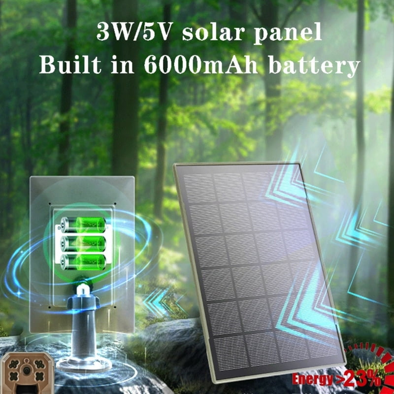 IP66 Waterproof Trail Camera Solar Panel Camera Solar Panel 6000Mah 3W 5V Power Supply For Hunting Camera Accessories