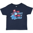 thumbnail image 3 of Inktastic My First 4th of July with Dinosaur Boys or Girls Baby T-Shirt, 3 of 5